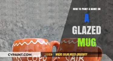 Customizing Mugs: Painting Names on Glazed Mugs