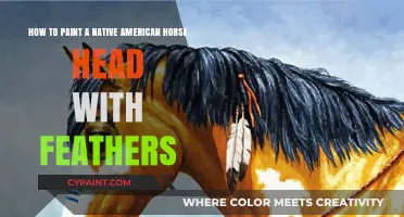 Capturing Tradition: A Guide to Painting a Native American Horse Head with Feathers