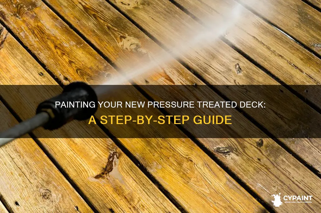 how to paint a new pressure treated deck