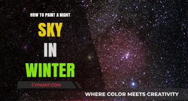 Winter Night Sky Painting: Techniques for Capturing Starry Cold Beauty