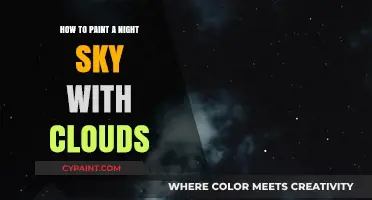 Mastering Night Sky Art: Painting Clouds Under Starry Canopies