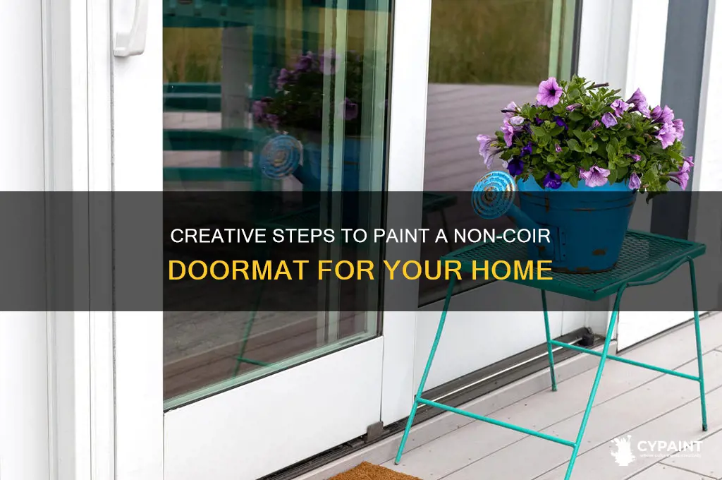 how to paint a non coir doormat