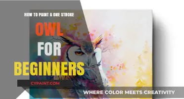 Easy One-Stroke Owl Painting for Beginners