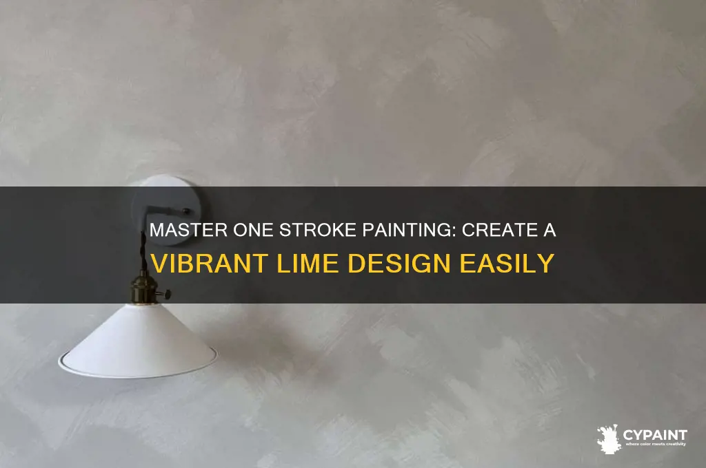 how to paint a one stroke painting lime