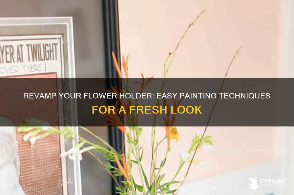 how to paint a painted a flower holder