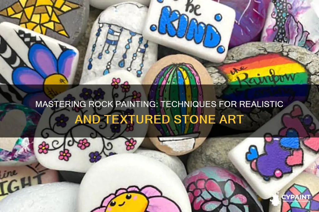 how to paint a painting of rocks