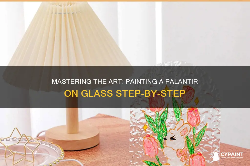 how to paint a palantir onto glass