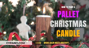 DIY Pallet Christmas Candle: Easy Painting Tutorial for Festive Decor