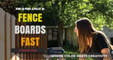 Quickly Painting Fence Pallets: A Step-by-Step Guide