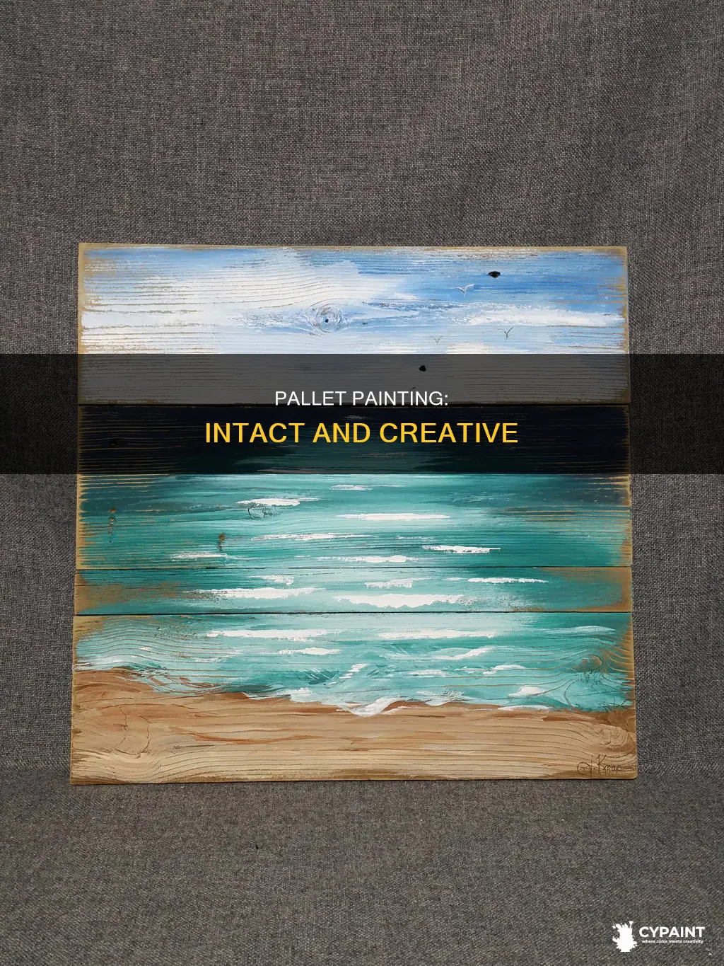 how to paint a pallet without pulling it apart