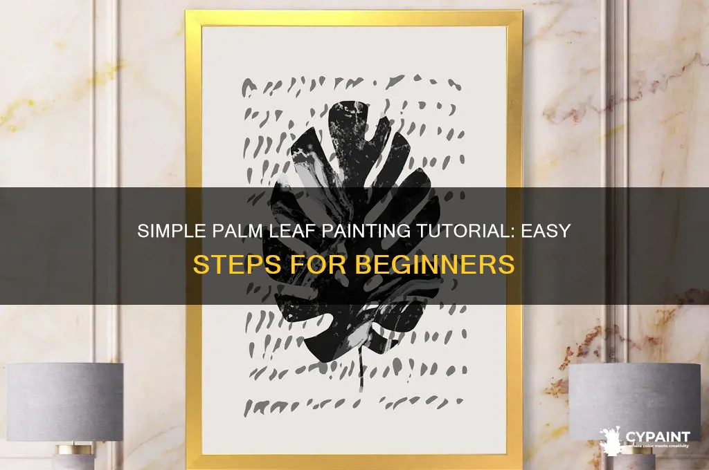 how to paint a palm leaf easy