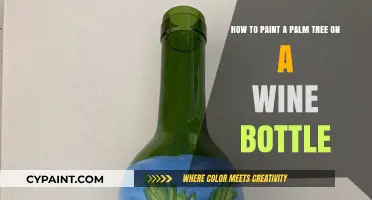 Creative Upcycling: Painting Palm Trees on Wine Bottles