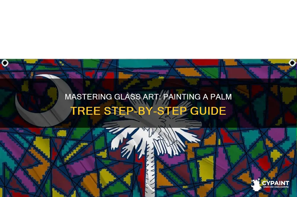 how to paint a palm tree on glass