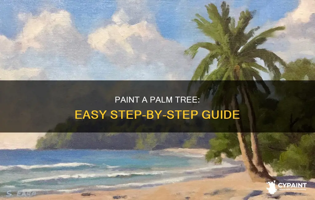how to paint a palm tree step by step