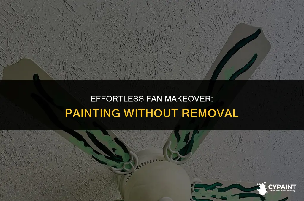 how to paint a paper fan without taking it down