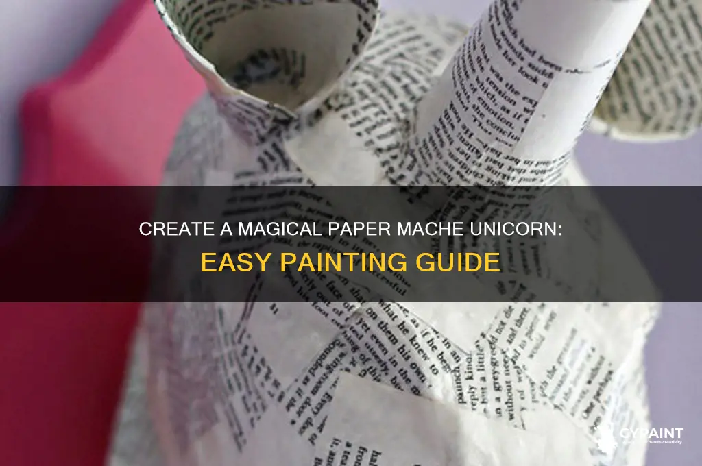 how to paint a paper mache unicorn