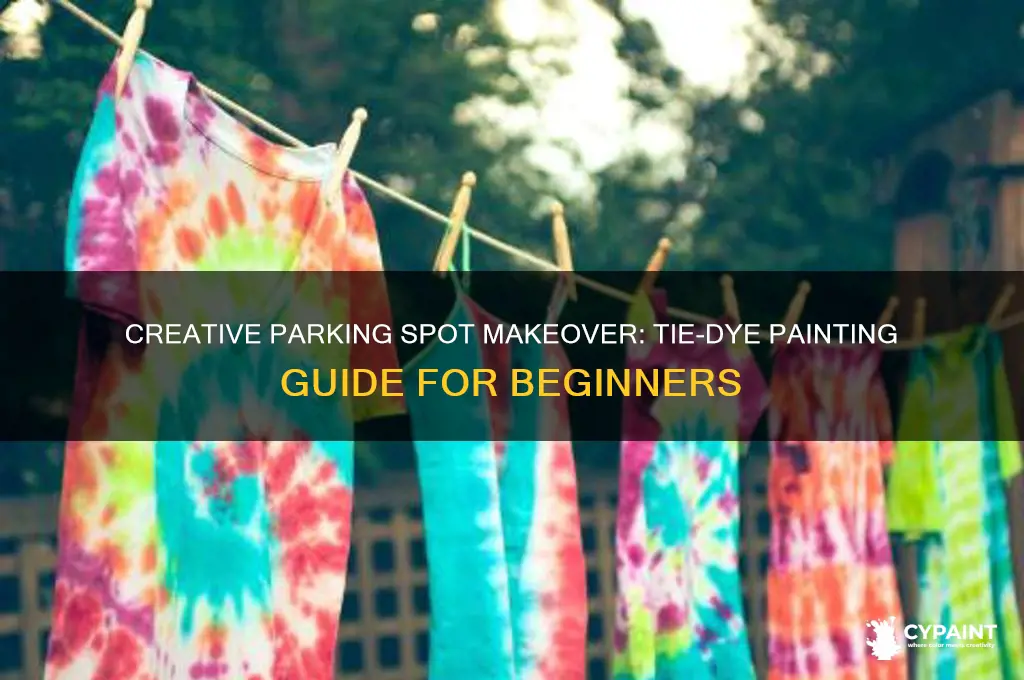 how to paint a parking spot tie dye