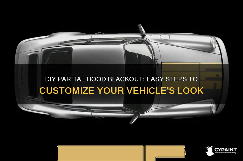 how to paint a partial hood blackout