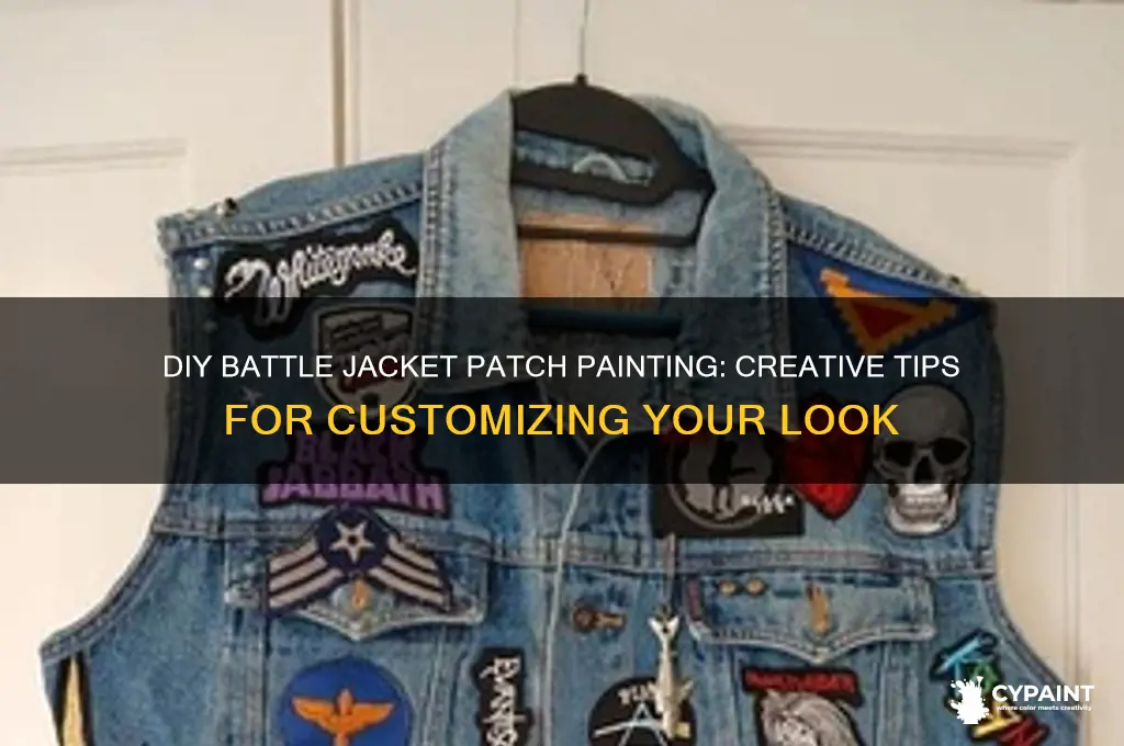 how to paint a patch for battle jacket