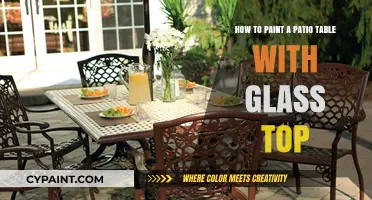 Refresh Your Patio Table: Paint and Glass