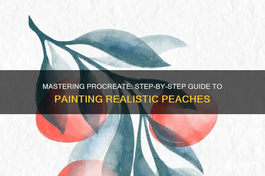 how to paint a peach in procreate