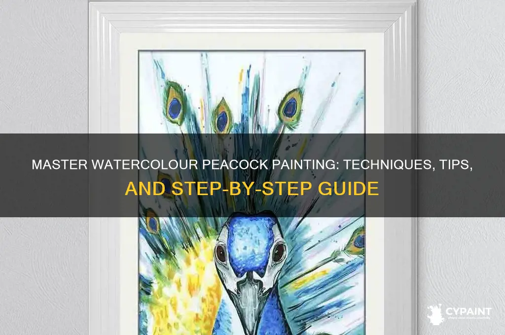 how to paint a peacock in watercolour