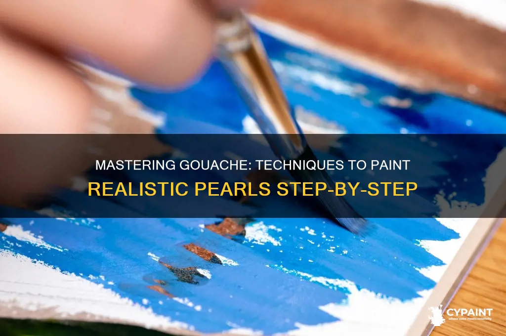 how to paint a pearl with gouache