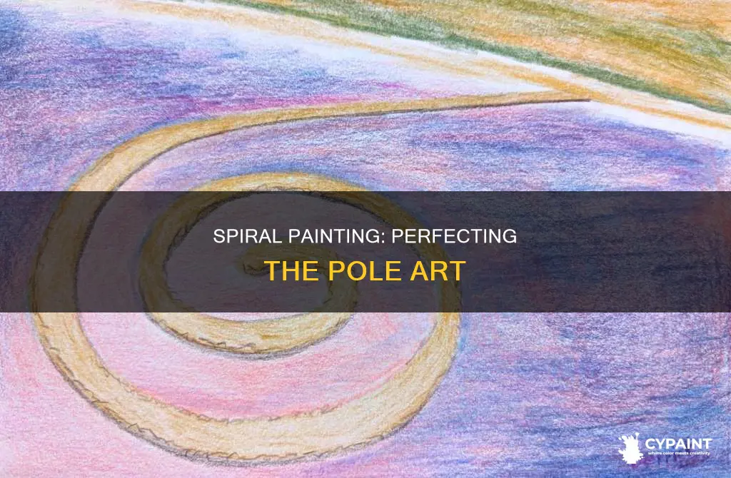 how to paint a perfect spiral on a pole