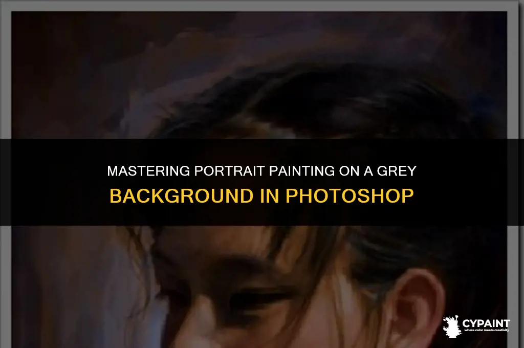 how to paint a person in on grey background ps