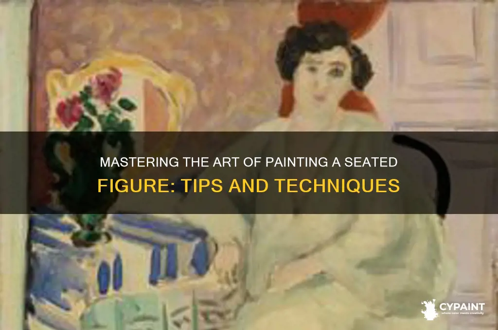 how to paint a person sitting down