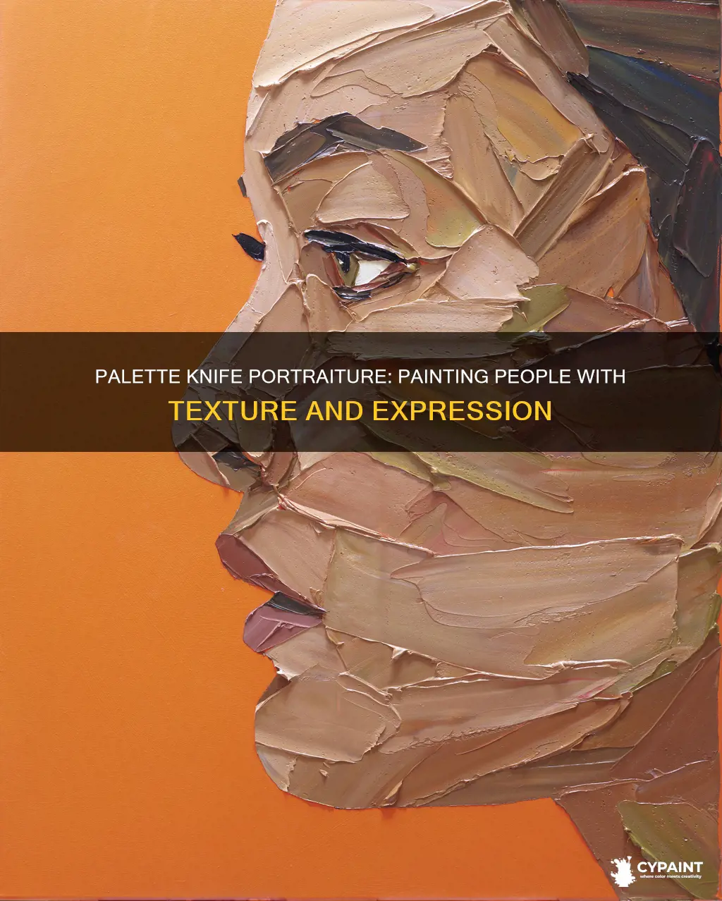 how to paint a person with a pallete knife
