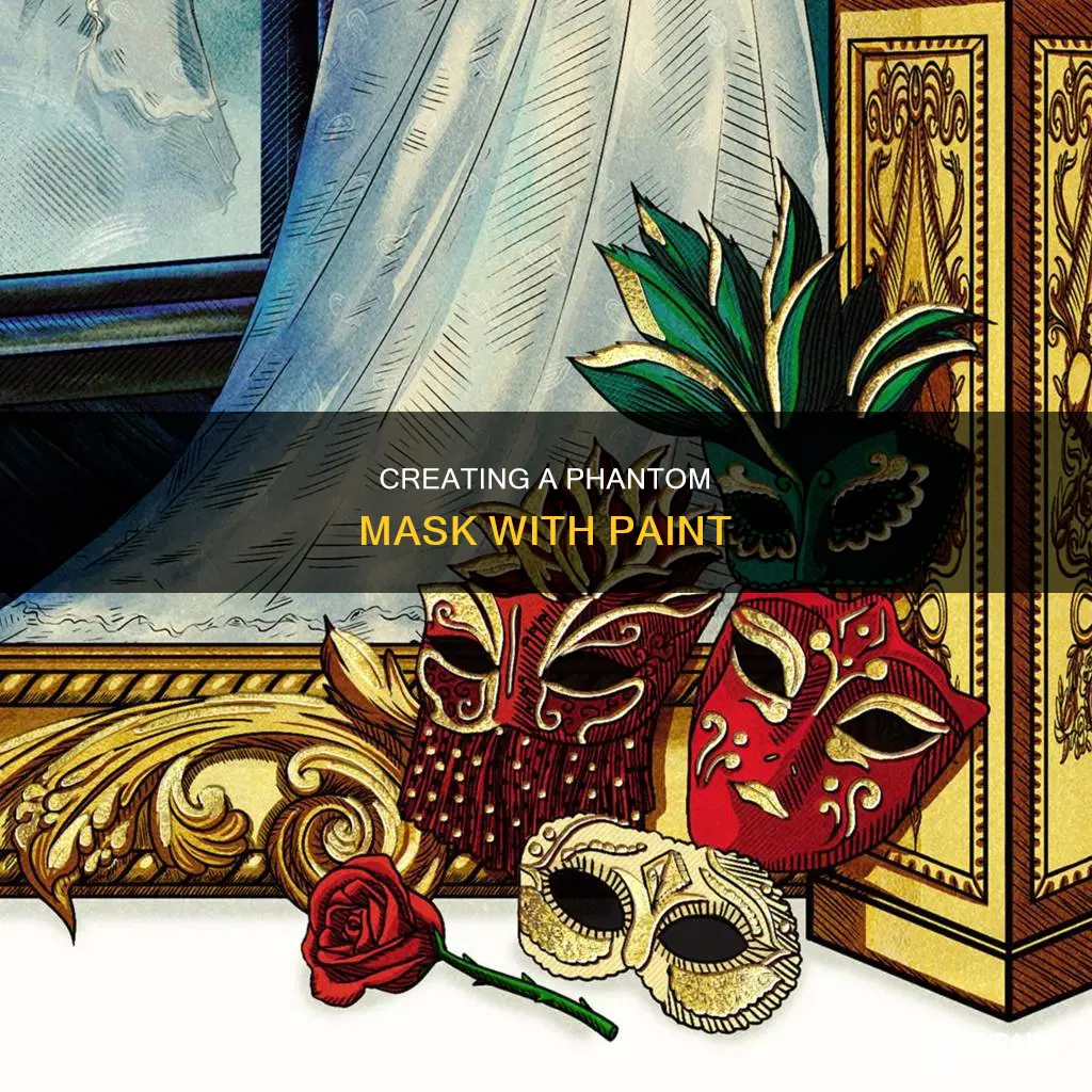 how to paint a phantom of the opera mask