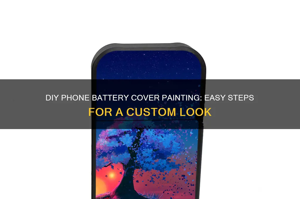 how to paint a phone battery cover