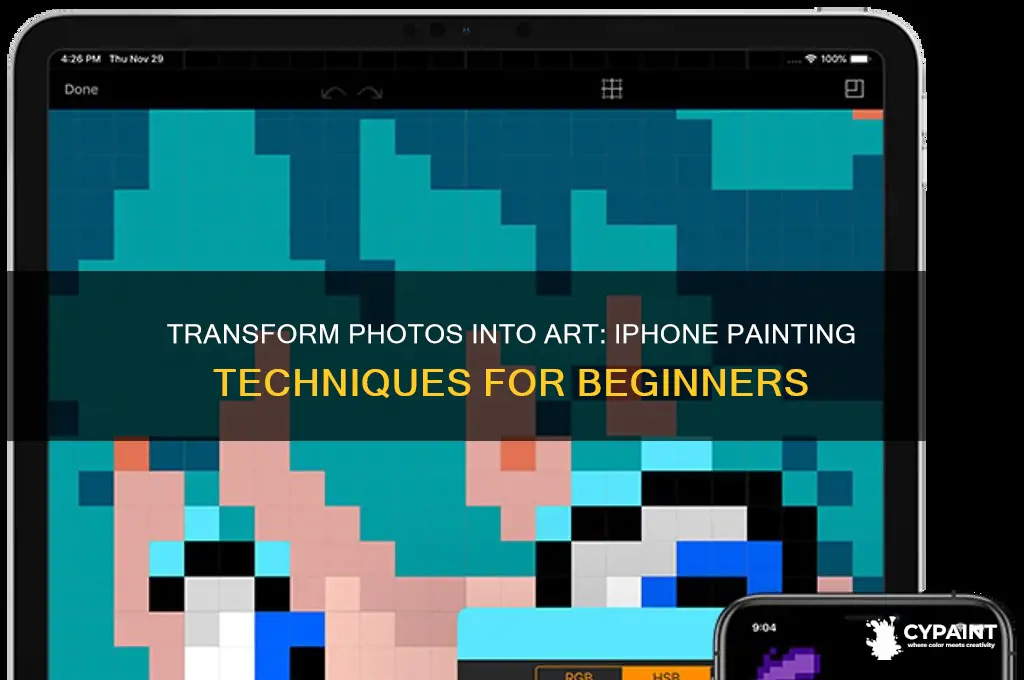 how to paint a photo in iphone