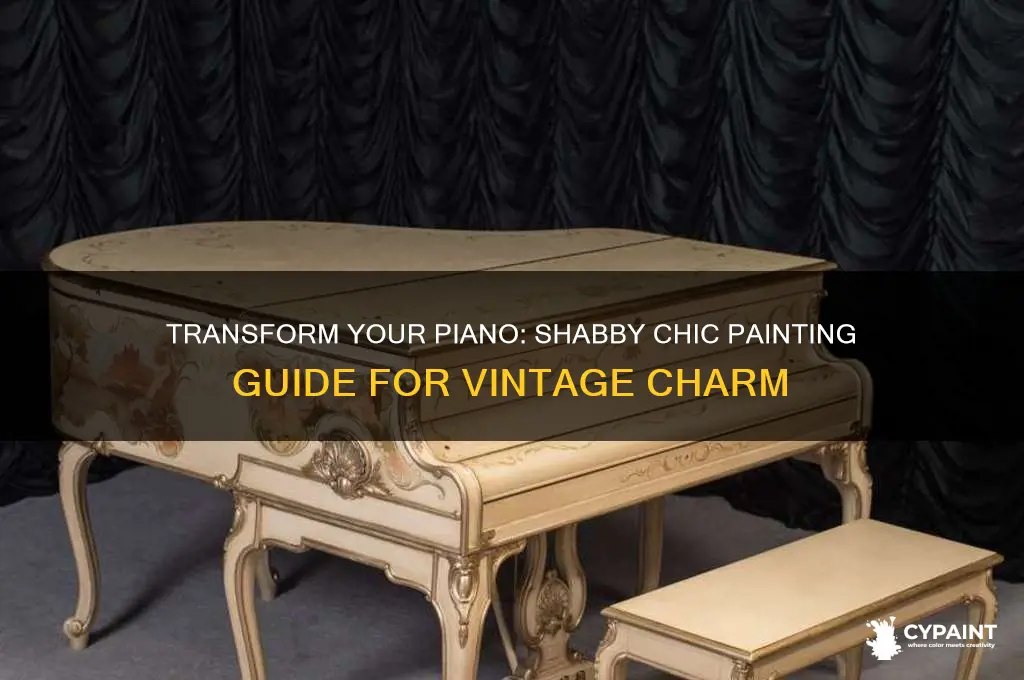 how to paint a piano shabby chic
