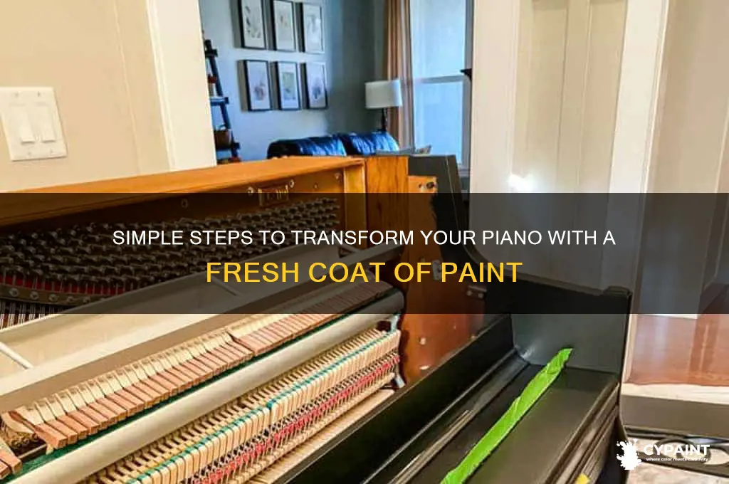 how to paint a piano the easy way