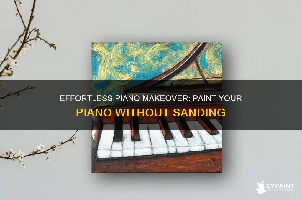 how to paint a piano without sanding