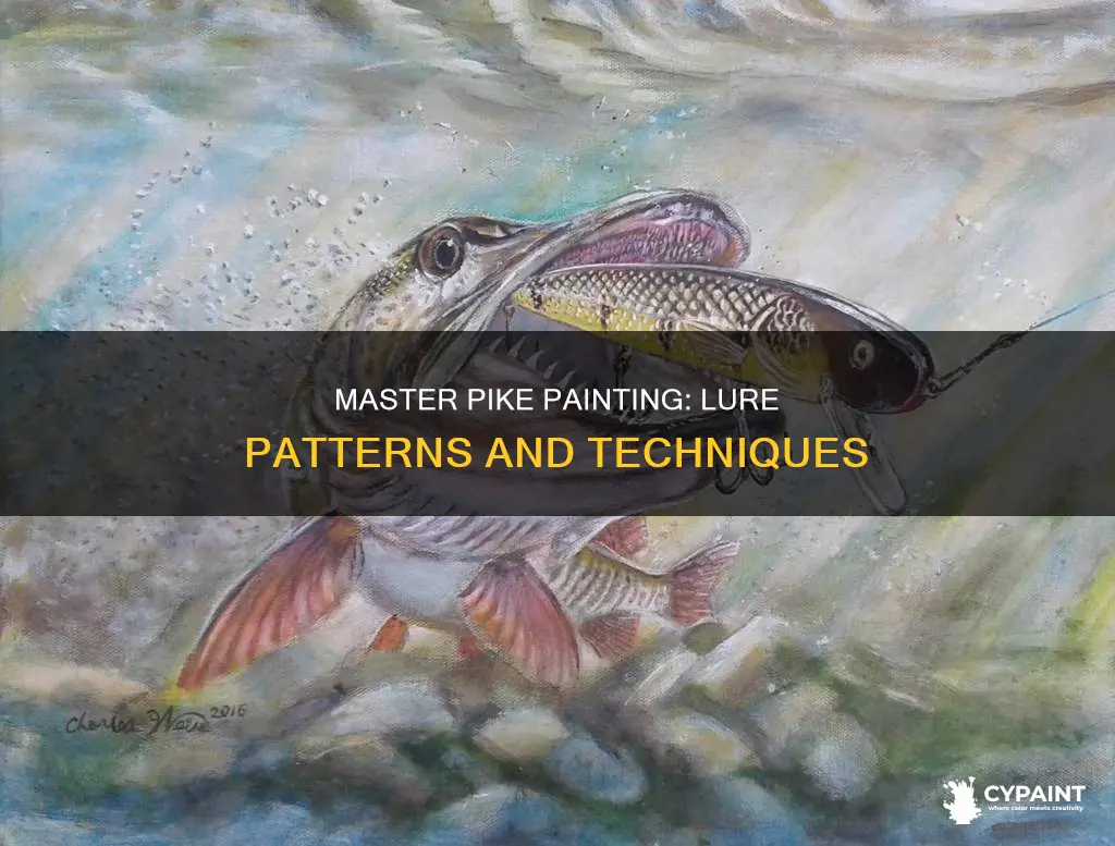 how to paint a pike pattern on a lure