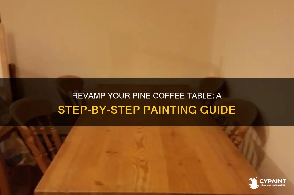 how to paint a pine coffee table