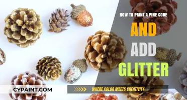 Crafting Sparkly Pine Cones: Painting & Glittering Guide