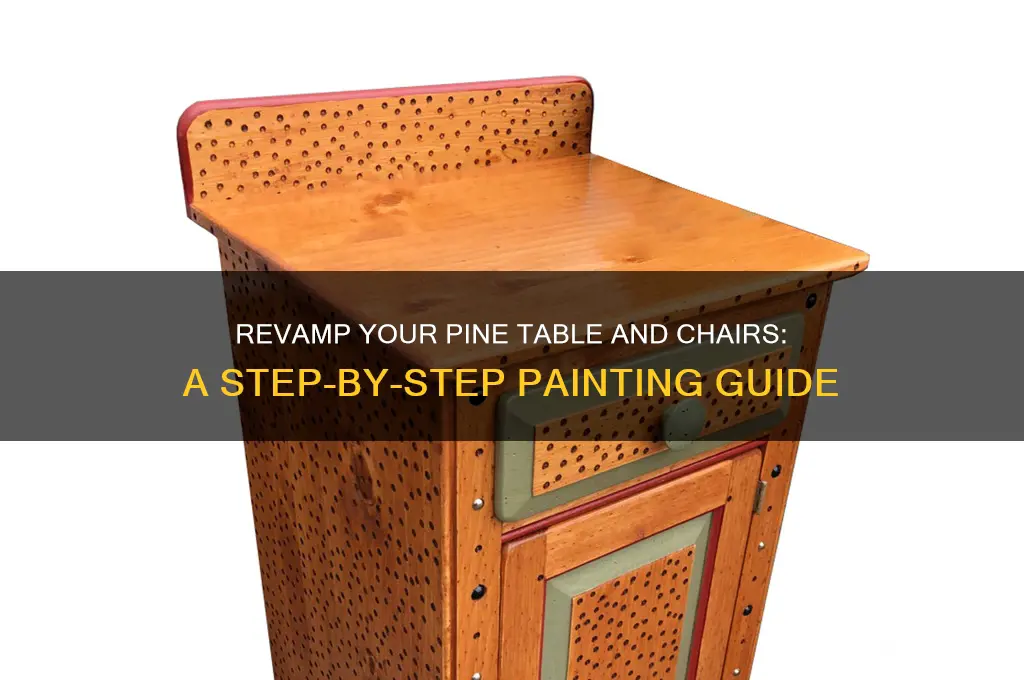 how to paint a pine table and chairs