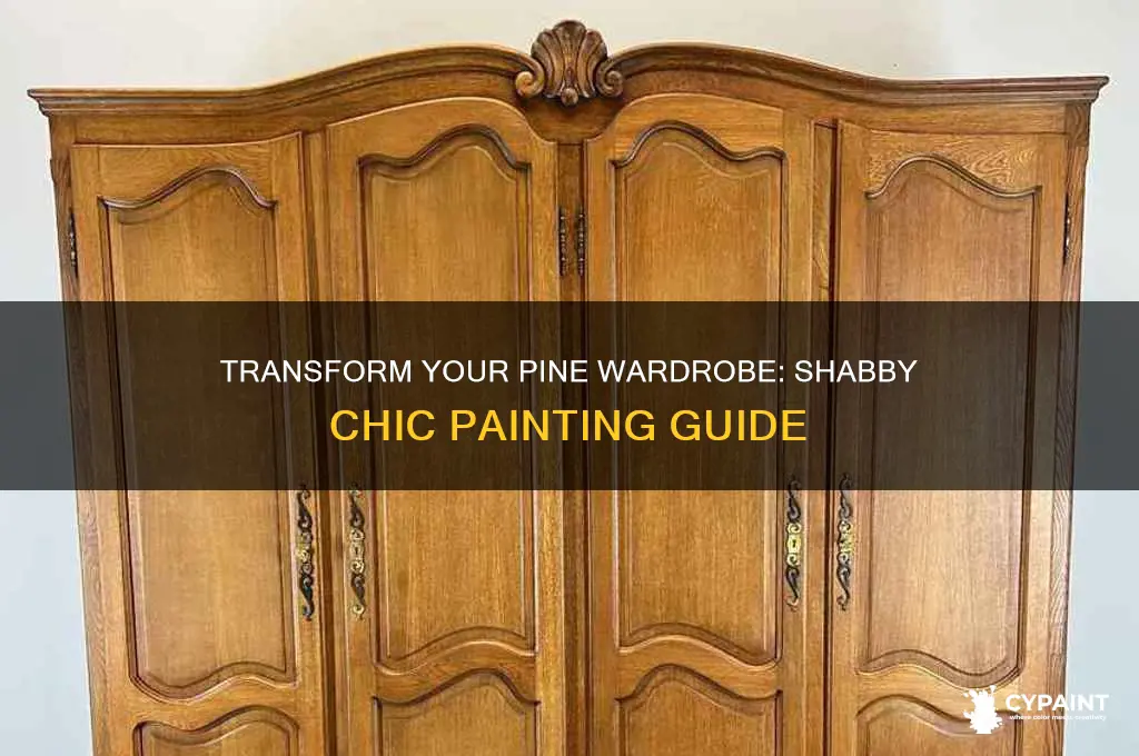 how to paint a pine wardrobe shabby chic