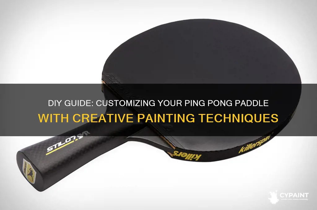how to paint a ping pong paddle