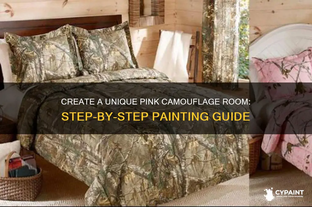 how to paint a pink camouflage room