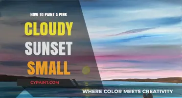 Painting a Pink Cloudy Sunset: Easy Steps for Small Canvases