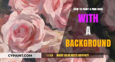 Creating a Pink Rose Painting with a Background
