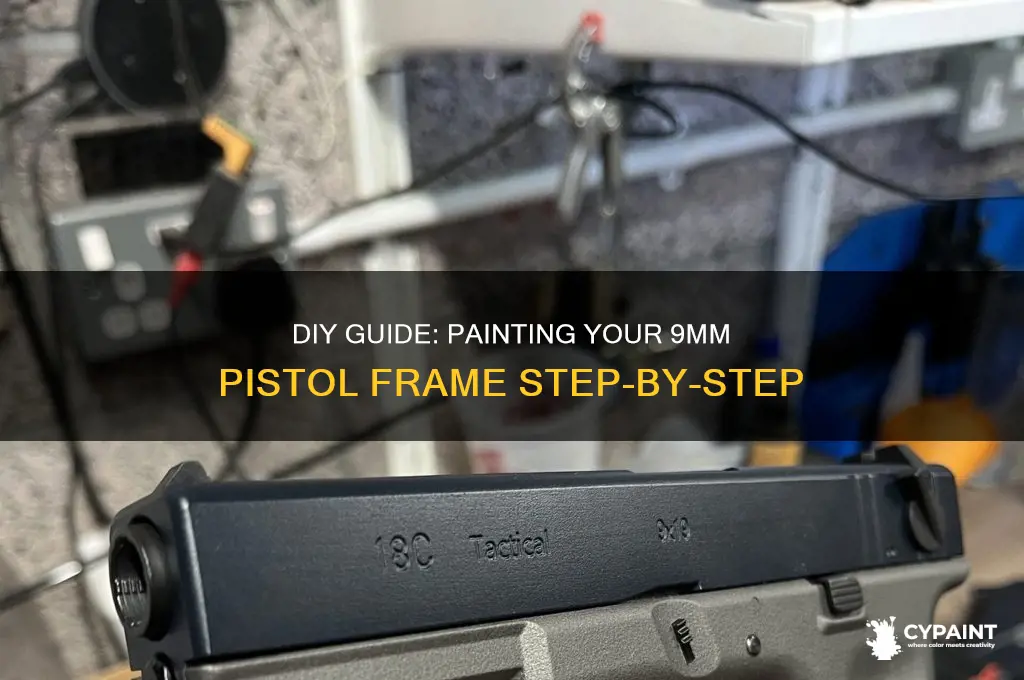 how to paint a pistol frame 9mm
