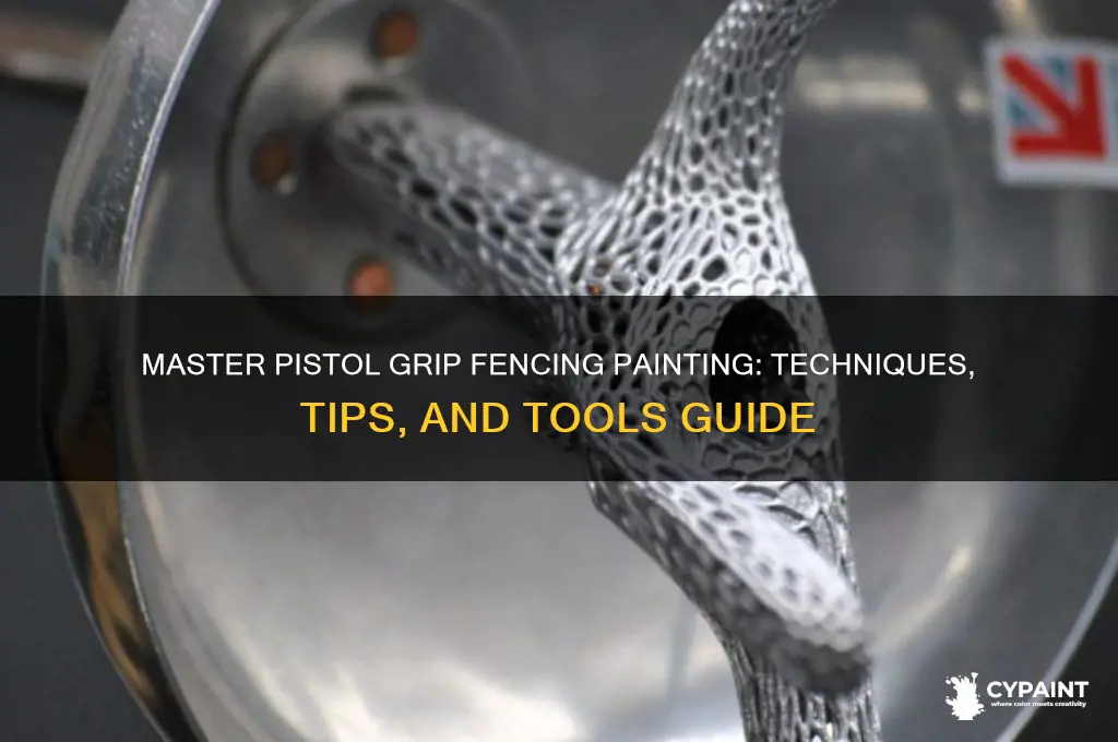 how to paint a pistol grip fencing
