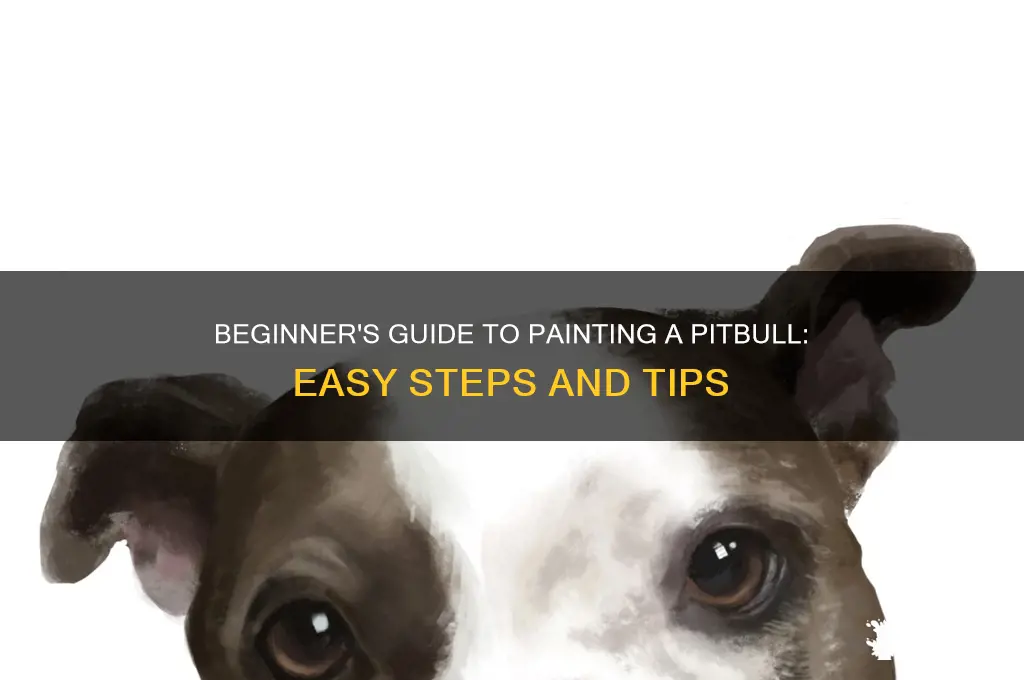 how to paint a pitbull for beginners