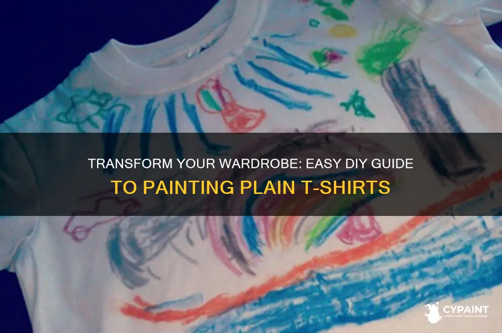 how to paint a plain t shirt